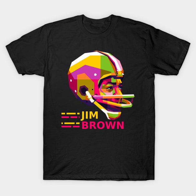 Jim Brown T-Shirt by wpaprint